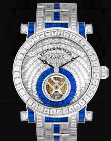 Review Franck Muller Round Men Tourbillon invisible-set baguette diamonds Replica Watch for Sale Cheap Price 7008 T INV C INV S